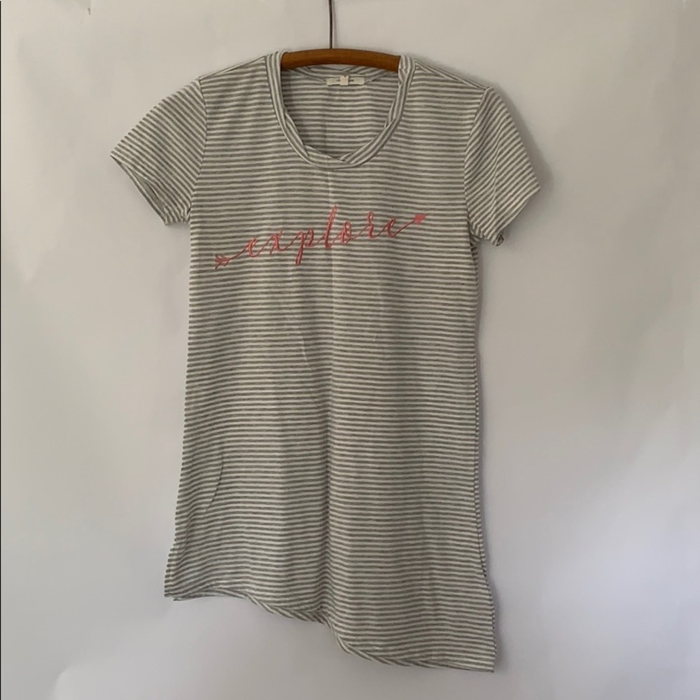 Maurice’s Pink Embroidered Explore‎ Soft Tshirt